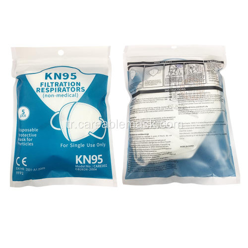 Taşınabilir KN95 sertifikalı Respiratör 5 Katmanlı Buğu önleyici